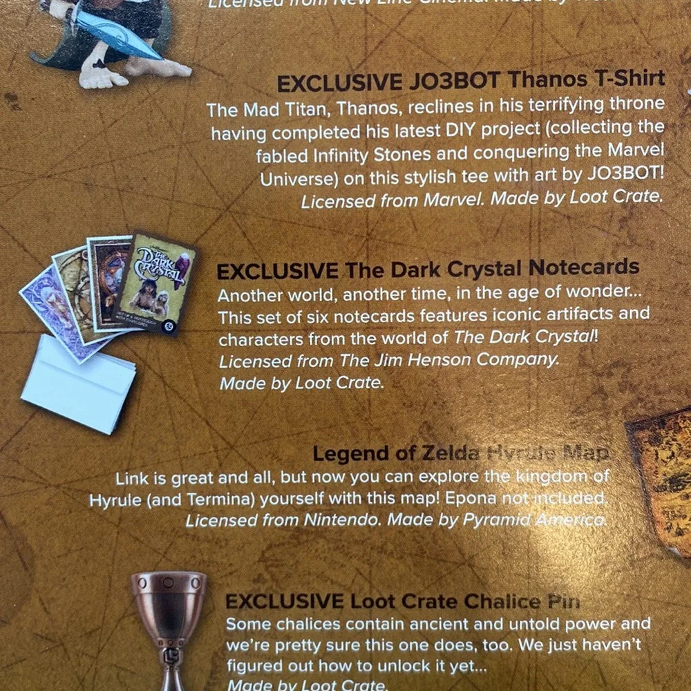 Loot Crate Exclusive The Dark Crystal Notecards